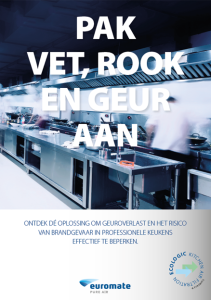 SF serie keukenfiltratie brochure: pak vet, rook en geur aan.