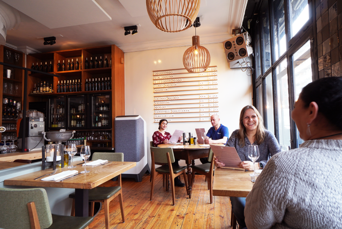 Gute Luft in Kantine und Café