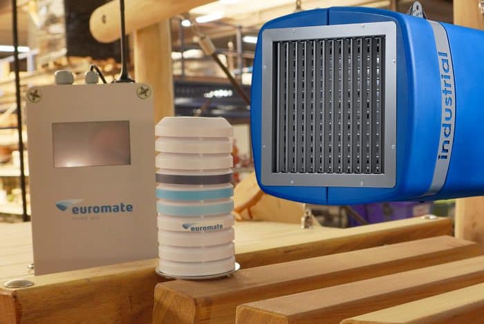 Luchtreiniging op basis van gemeten stofconcentratie met de Dust Free Industrial en TCV.