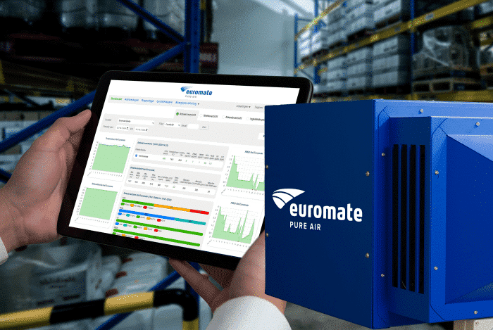 Industrie-Luftreiniger und Online-Luftmonitoring